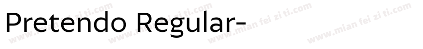 Pretendo Regular字体转换